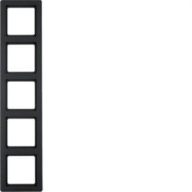 Marco 5 elementos Berker By Hager Q1 10156086 Antracita