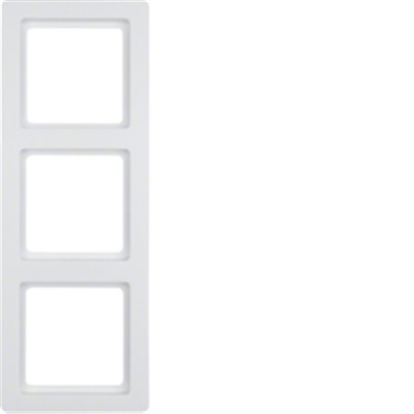 Marco 3 elementos Berker By Hager Q1 10136089 Blanco Mate