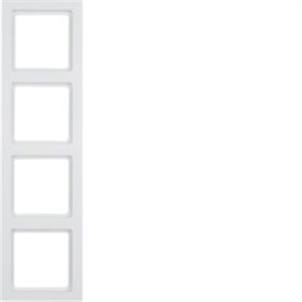 Marco 4 elementos Berker By Hager Q3 10146099 Blanco Mate