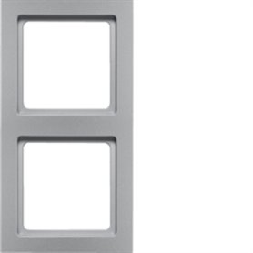 Marco 2 elementos Berker By Hager Q3 10126094 Aluminio