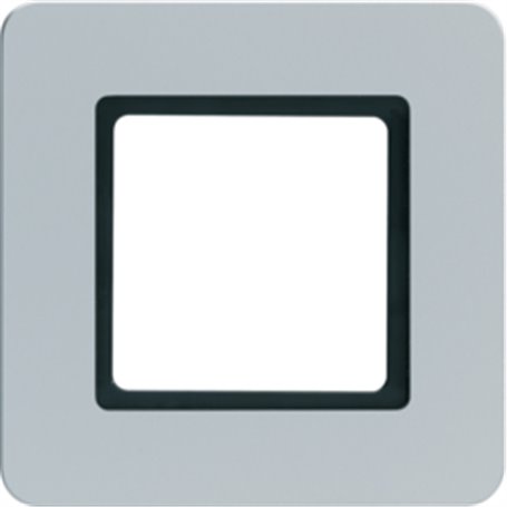 Marco 1 elemento iluminado Hager By Berker Q7 10116104 Aluminio
