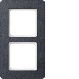 Marco 2 elementos Hager By Berker Q7 10126130 Pizarra