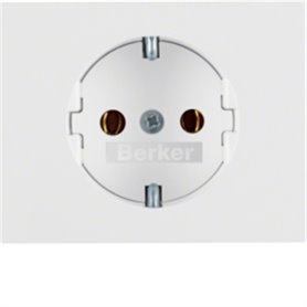 Tapa para enchufe Schuko Hager by Berker 17197009 Blanco Brillo