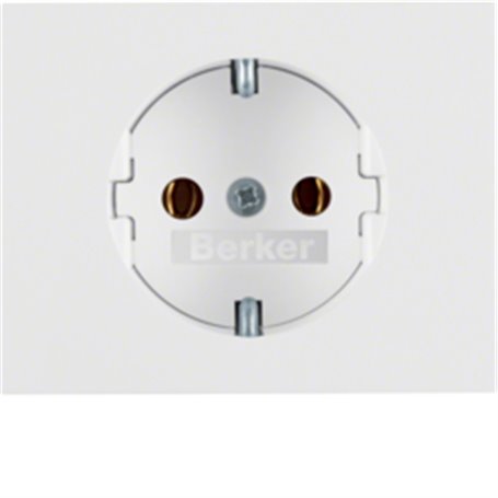Tapa para enchufe Schuko Hager by Berker 17197009 Blanco Brillo