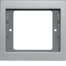 Marco 1 elementos Hager By Berker K5 13137003 Aluminio