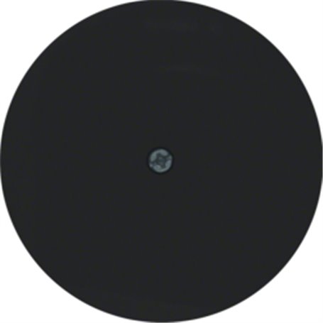 Tapa para salida de cables Berker by Hager 10192045 Negro Brillo