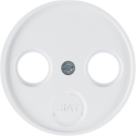 Tapa para toma de TV Berker by Hager 12032089 Blanco Brillo