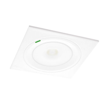 Accesorio ZEMPER para empotrar emergencia SPAZIO LUZ CUADRADO blanco