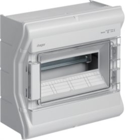 Caja hager 12 modulos estanca IP65 modelo Vector VE112F 