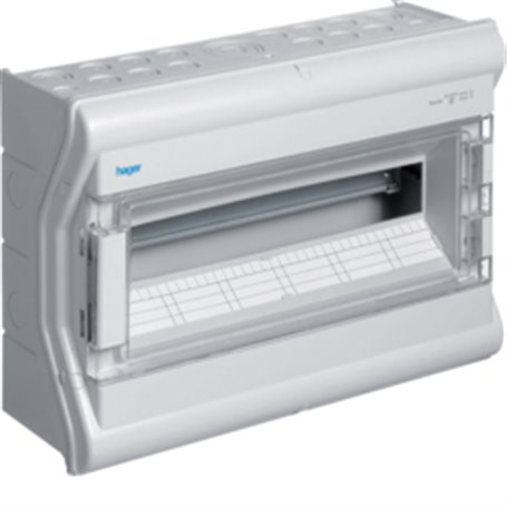 Caja hager 18 modulos estanca IP65 modelo Vector VE118SN UV resistant