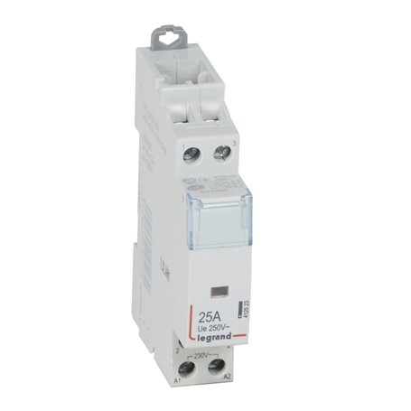 Contactor 2P 25A 2NA 230V 1 módulo Legrand CX3 412523