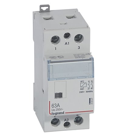 Contactor 2P 63A 2NA 230V  2 módulo Legrand CX3 412527