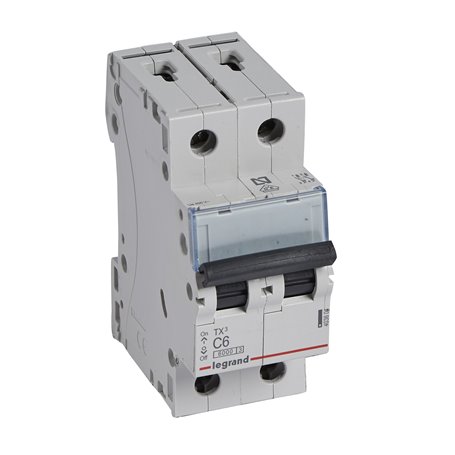 Interruptor Automatico TX3 2 Polos 6A  Legrand 403604