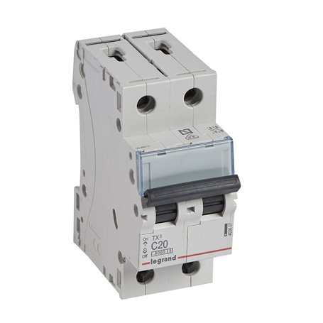 Interruptor Automatico TX3 2 Polos 20A  Legrand 403607