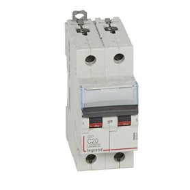 Interruptor Automatico DX3 2 Polos 20A Legrand 407801