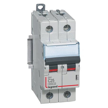 Interruptor Automatico DX3 2 Polos 25A Legrand 407802