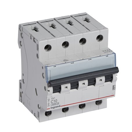 Interruptor Automatico TX3 4 Polos 10A Legrand 403625