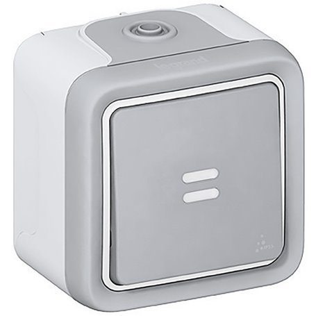 Conmutador luminoso estanco superficie Legrand Plexo 069713 IP55