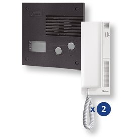 KIT portero electronico Golmar 11242024B de 2 lineas K-202 GRF