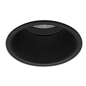 Empotrable redondo fijo de techo Jiso Iluminacion 438D-01 Negro