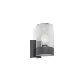 Aplique superficie Faro Barcelona 71743 KILA Gris oscuro/Transparente
