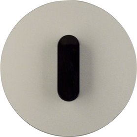 Tapa con mando Berker By Hager 1001208400 serie R.Classic Aluminio/Negro
