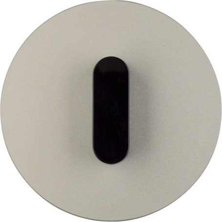 Tapa con mando Berker By Hager 1001208400 serie R.Classic Aluminio/Negro