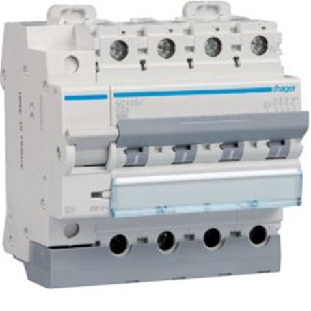 Interruptor automatico + Limitador sobretensiones permanentes Hager MZ440V 4 Polos 40A