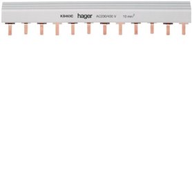 Peine de conexion de automaticos tetrapolar Hager KB463C 24P 63A