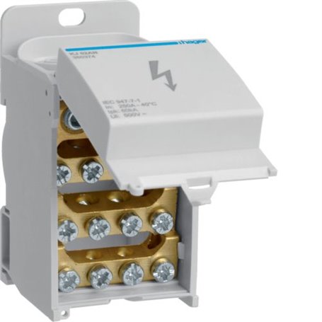 Bloque repartidor unipolar HAGER KJ02AN 250A 1000V