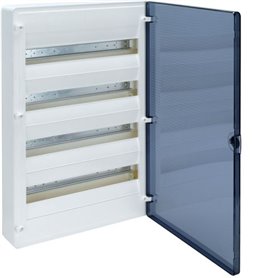 Cuadro electrico superficie HAGER GOLF VS418TE con puerta Transparente