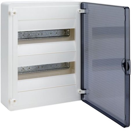 Cuadro electrico superficie HAGER GOLF VS212TE con puerta Transparente