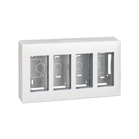 Caja de superficie Simon 51000004-030 Cima 500 4 elementos blanco