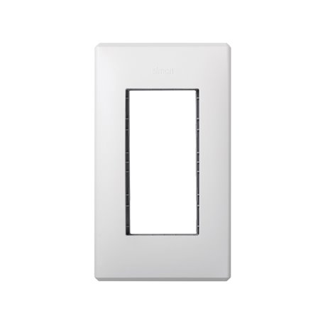 Marco y bastidor Simon 51010101-030 Cima 500 1 elemento blanco