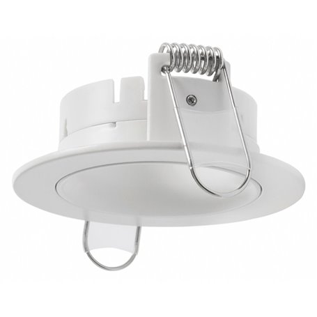 Empotrable redondo Fijo de techo Indeluz Nok1 D01E-823-01 Blanco-Blanco