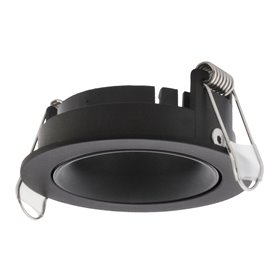 Empotrable redondo Fijo de techo Indeluz Nok1 D01H-823-02 Negro-Negro