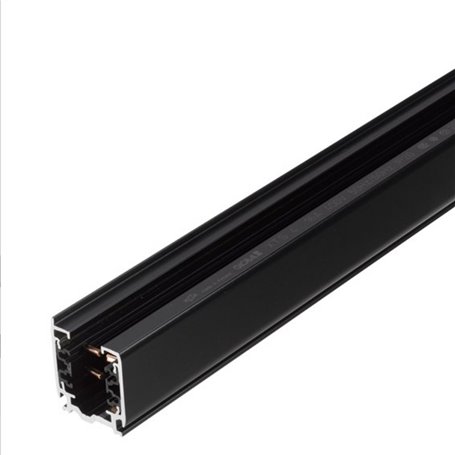 Carril 1Mt trifasico  Indeluz Track  B28A-X33X2B-02 Negro