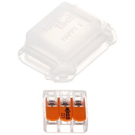 Caja estanca de conexiones Raytech HAPPYJOINT3 41x28x19 para 2 conectores 3x4mm2 (Blister 4 Piezas)
