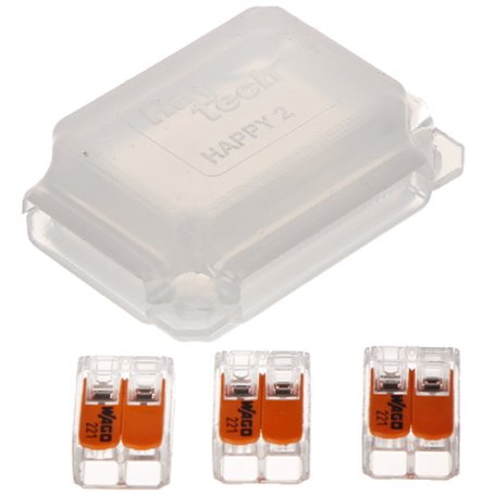 Caja estanca de conexiones Raytech HAPPYJOINT6 59x39x24 para 3 conectores 2x4mm2