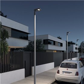 Luminaria 47W para poste Cristher FENDER 999A-L0150A-04 3000K Antracita