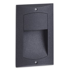 Bañador empotrable Jardin DOPO LARA Led 854A-L0104A-04 Antracita