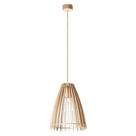 Lampara suspendida Exo Lighting Cuska S 720B-G05X1A-50 Madera Haya