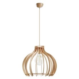 Lampara suspendida Exo Lighting Cuska L 720A-G05X1A-50 Madera haya