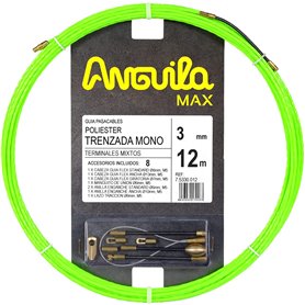 Guia Pasacables Anguila 75330012 MAX 3mm Triple Trenzado.12mt Verde