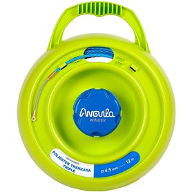 Enrollador Anguila WINDER W75045012 con guia 4,5mm 12mt Poliester Trenzada Triple.