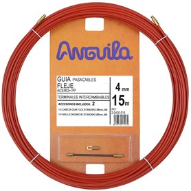 Guia Pasacables Anguila 60400015 4mm 15mt Fleje de Acero 