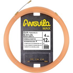 Guia Pasacables Anguila 15240012 4mm 12mt Nylon Terminales Mixtos