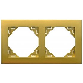 Marco Aquarella 2 elementos Efapel 90920 TDU Dorado serie Logus 90