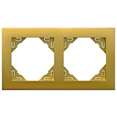 Marco Aquarella 2 elementos Efapel 90920 TDU Dorado serie Logus 90