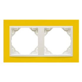 Marco Animato 2 elementos Efapel 90920 TRG Amarillo/ Hielo serie Logus 90